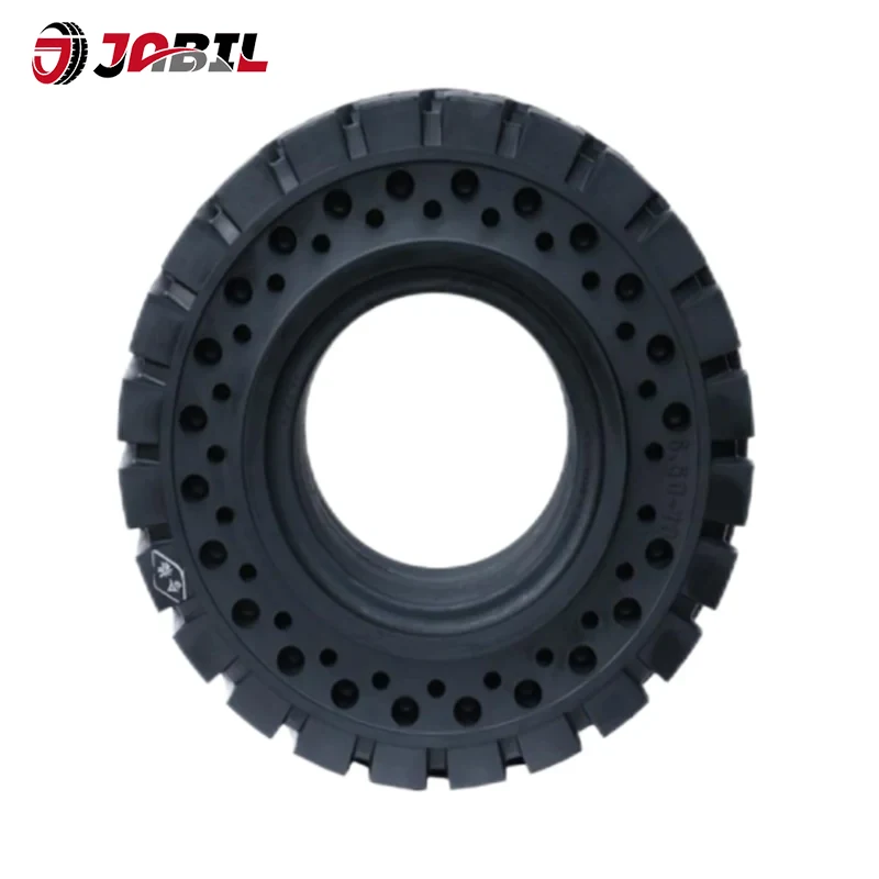 Stötdämpning av fasta däck